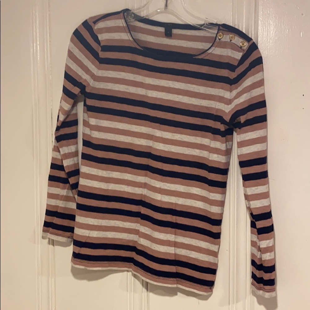 J. Crew fitted crew neck long sleeve
